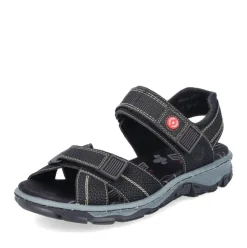 Rieker Damen Trekkingsandalen asphaltschwarz S13  68851-02