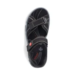 Rieker Damen Trekkingsandalen asphaltschwarz S13  68851-02
