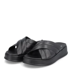 Rieker EVOLUTION Damen Pantolette Leder schwarz S13  W0802-00