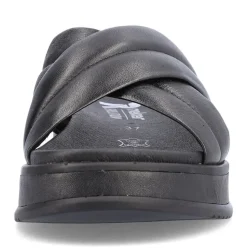 Rieker EVOLUTION Damen Pantolette Leder schwarz S13  W0802-00