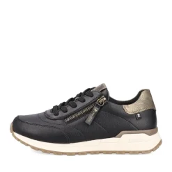 Rieker Evolution Damen Sneaker low Leder Wechselfußbett schwarz S24 W0604-00