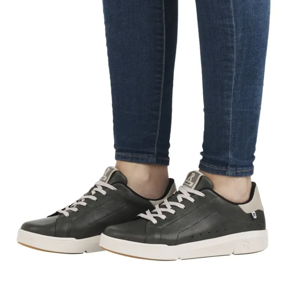 Rieker EVOLUTION Damen Sneaker khaki grey S23 41902-52