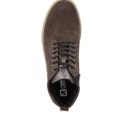 Rieker Evolution Herren Schnürboots Schnürstiefel Rauleder Wechselfußbett grau S23 U0762-45