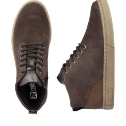 Rieker Evolution Herren Schnürboots Schnürstiefel Rauleder Wechselfußbett grau S23 U0762-45