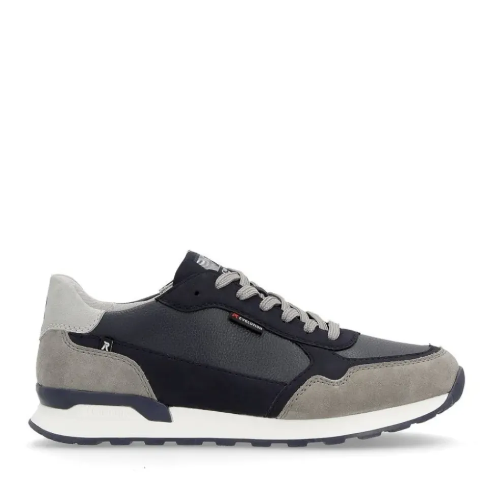Rieker Evolution Herren Sneaker Leder Wechselfußbett grau S14 U0307-14