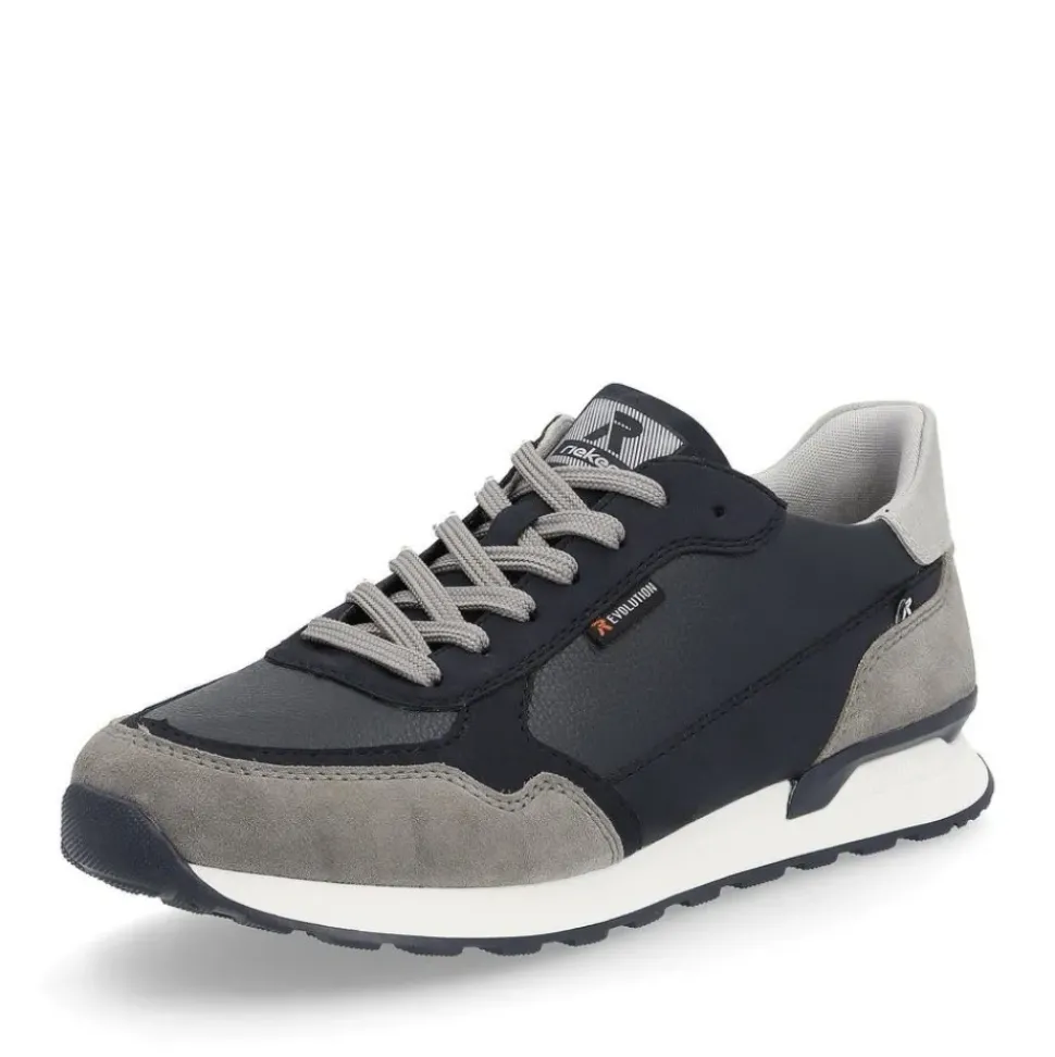 Rieker Evolution Herren Sneaker Leder Wechselfußbett grau S14 U0307-14