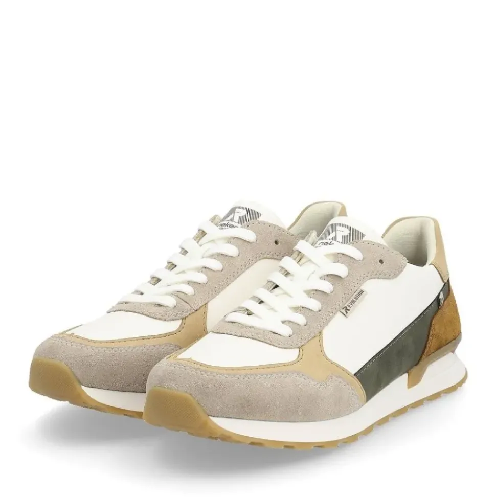 Rieker Evolution Herren Sneaker Leder Wechselfußbett beige S14 U0307-80