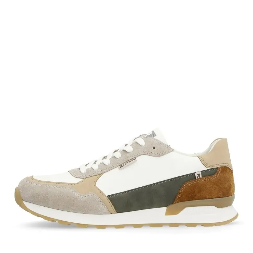 Rieker Evolution Herren Sneaker Leder Wechselfußbett beige S14 U0307-80
