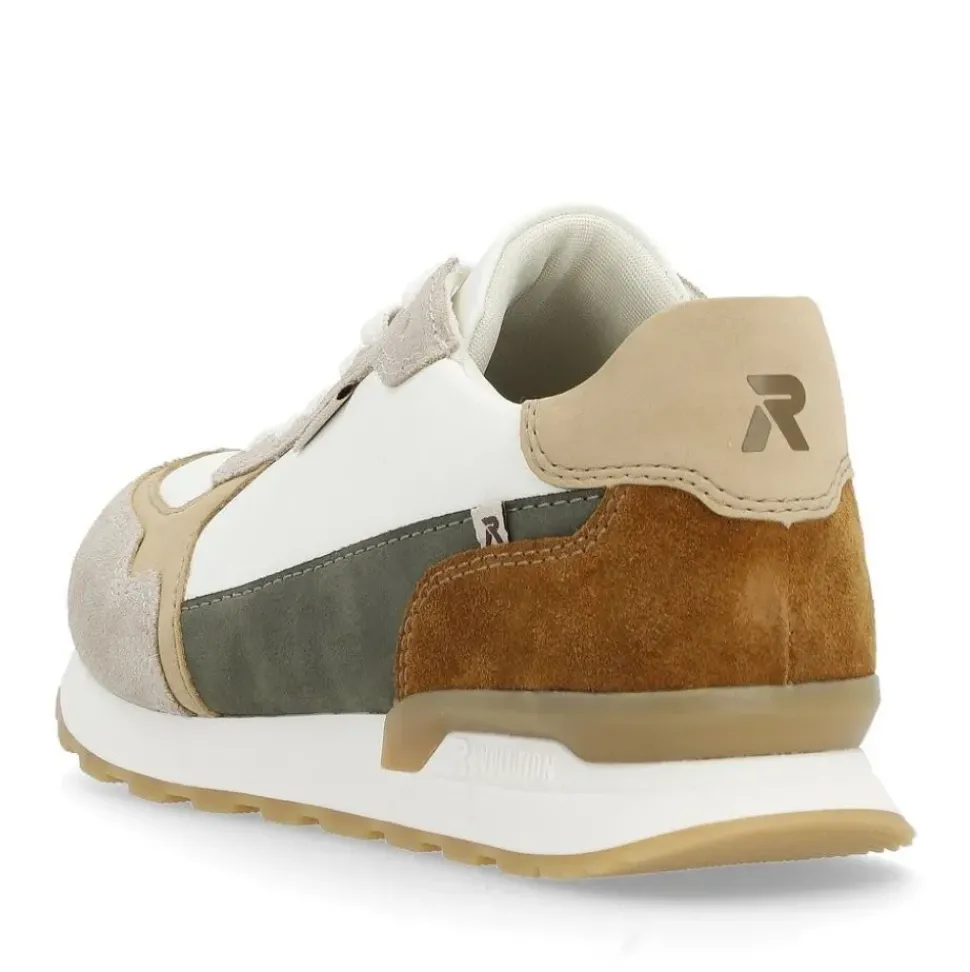 Rieker Evolution Herren Sneaker Leder Wechselfußbett beige S14 U0307-80