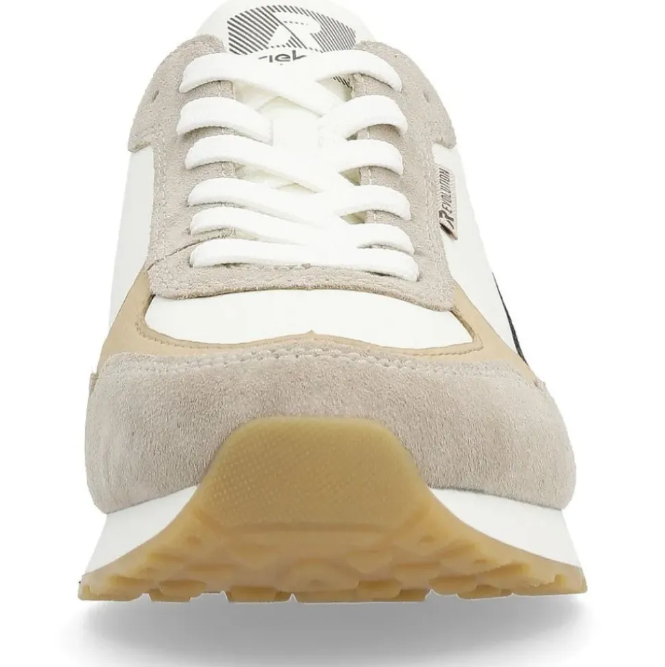 Rieker Evolution Herren Sneaker Leder Wechselfußbett beige S14 U0307-80