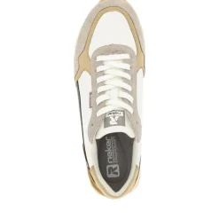 Rieker Evolution Herren Sneaker Leder Wechselfußbett beige S14 U0307-80