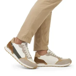 Rieker Evolution Herren Sneaker Leder Wechselfußbett beige S14 U0307-80
