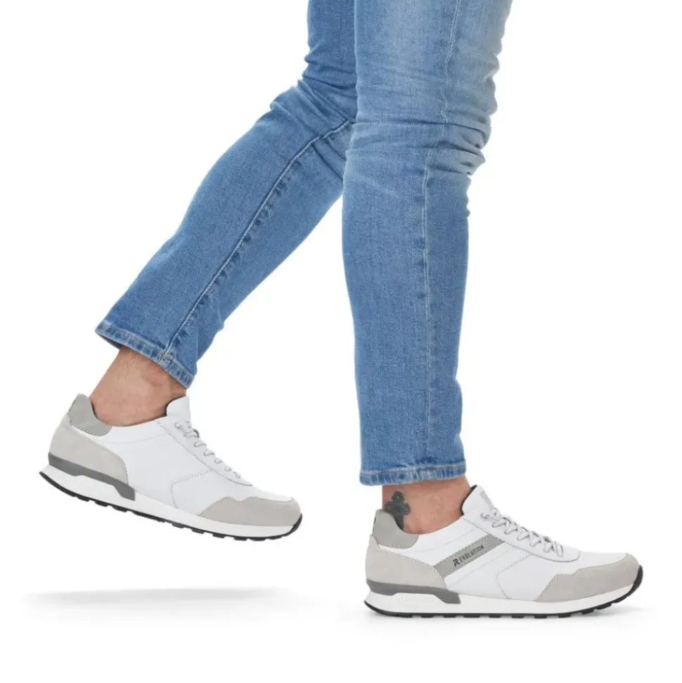 Rieker EVOLUTION Herren Sneaker Leder weiß S13 U0303-80