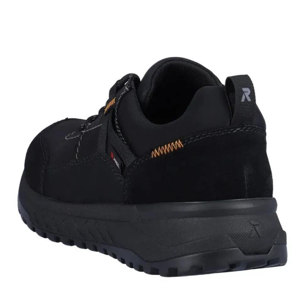 Rieker Evolution Herren Sneaker Rauleder TEX- Membran Wechselfußbett Komfortweite schwarz S23 U0100-00