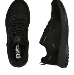 Rieker Evolution Herren Sneaker Rauleder TEX- Membran Wechselfußbett Komfortweite schwarz S23 U0100-00