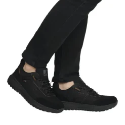 Rieker Evolution Herren Sneaker Rauleder TEX- Membran Wechselfußbett Komfortweite schwarz S23 U0100-00