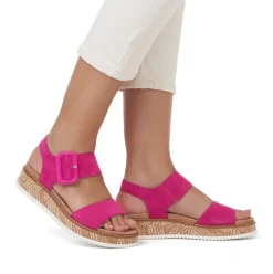 Rieker Evolution Sandale Leder pink S14 W0800-31