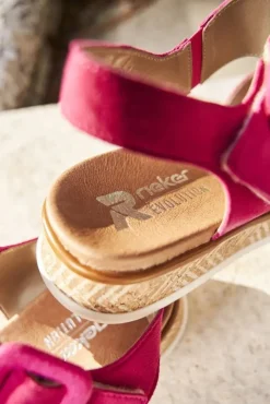Rieker Evolution Sandale Leder pink S14 W0800-31
