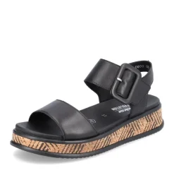 Rieker EVOLUTION Sandale Leder schwarz S14 W0800-00