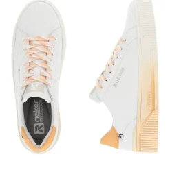 Rieker EVOLUTION Sneaker weiss aprikot S14 W0704-81