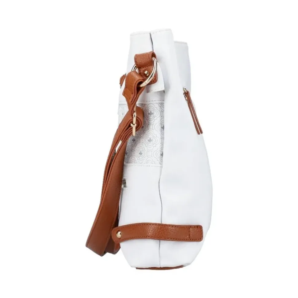 Rieker Handtasche Umhängetasche Crossbody Bag weiß S12 H1097-80