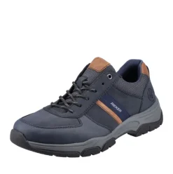 Rieker Herren Schnürschuhe blau-braun S23 11211-14