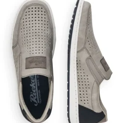 Rieker Herren Slipper mondgrau S13  18267-40