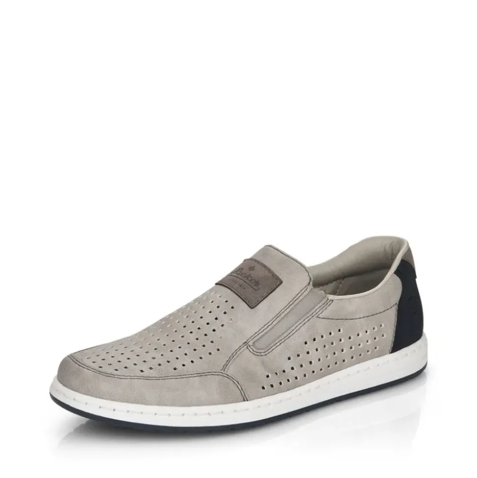 Rieker Herren Slipper mondgrau S13 18267-40