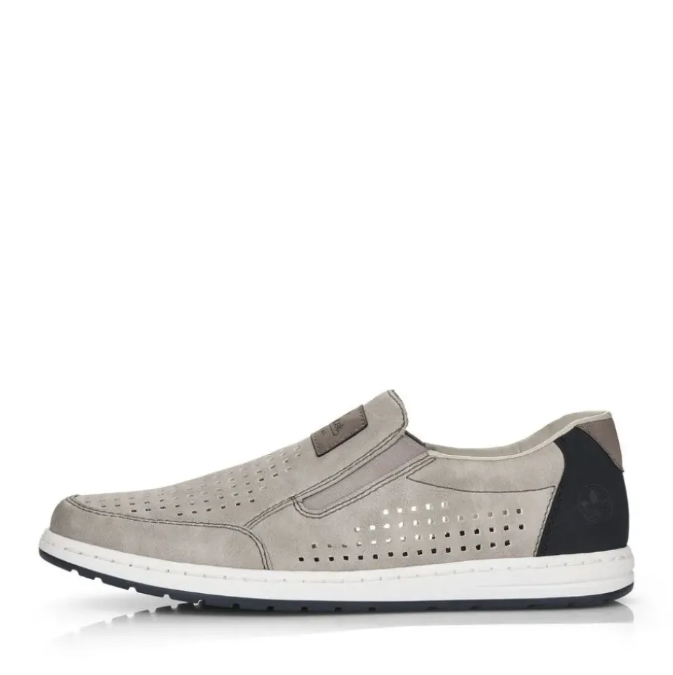 Rieker Herren Slipper mondgrau S13 18267-40