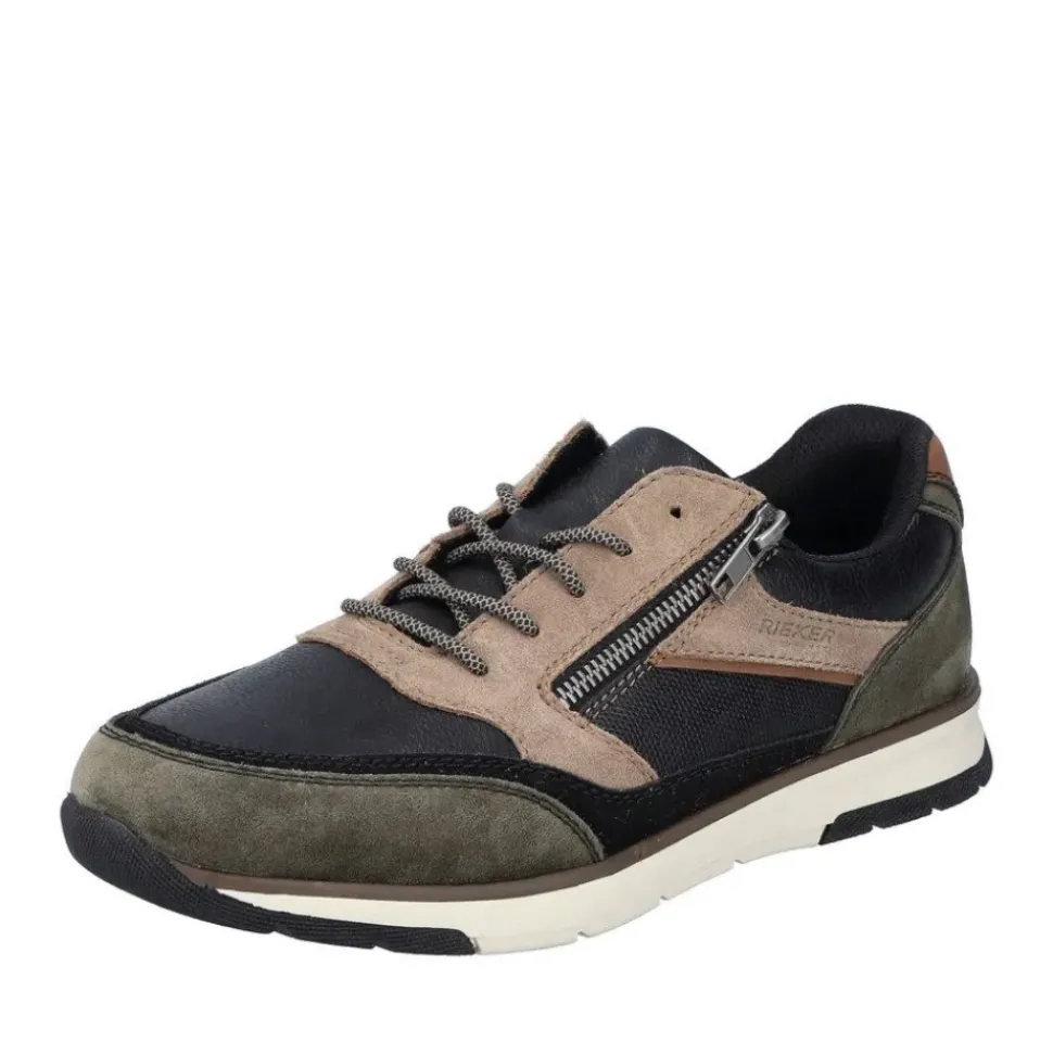 Rieker Herren Sneaker multicolor Komfortweite schwarz S23 B2003-90