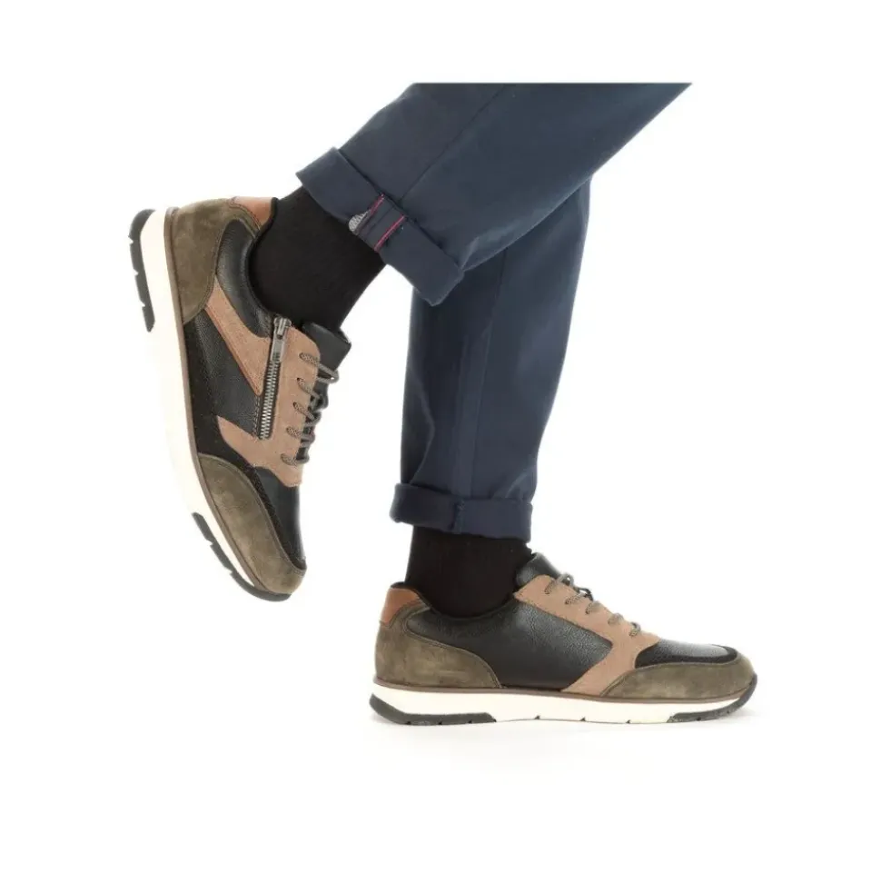 Rieker Herren Sneaker multicolor Komfortweite schwarz S23 B2003-90