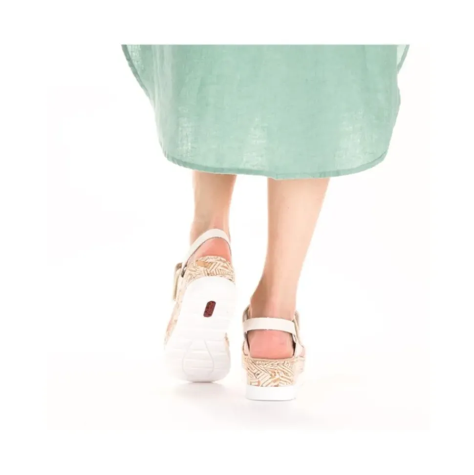 Rieker Keilsandalette beige S14 V3950-61