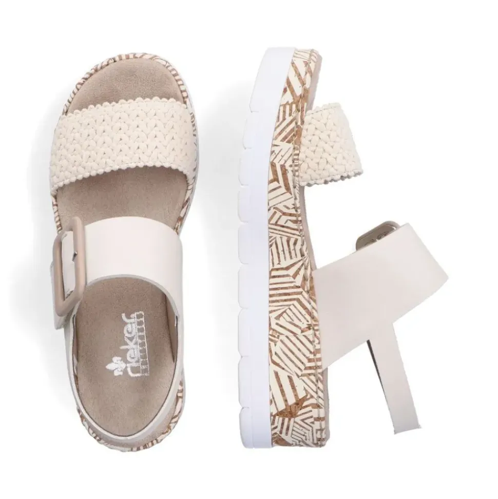 Rieker Keilsandalette beige S14 V3950-61