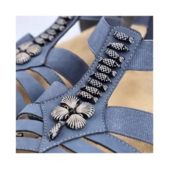 Rieker Keilsandalette blau Schlupf S14 V1206-14