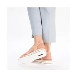 Rieker Keilsandalette Schlupf  apricot S14 V0651-38