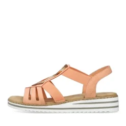 Rieker Keilsandalette Schlupf  apricot S14 V0651-38