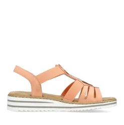 Rieker Keilsandalette Schlupf  apricot S14 V0651-38