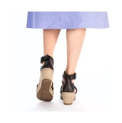 Rieker Keilsandalette schwarz S14 68794-00