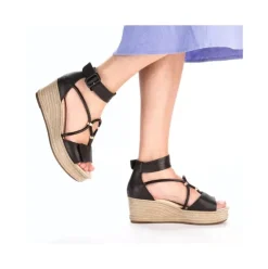 Rieker Keilsandalette schwarz S14 68794-00