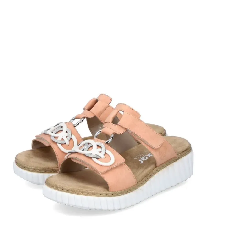 Rieker Pantolette H - Weite Extraweit apricot S14 63294-38