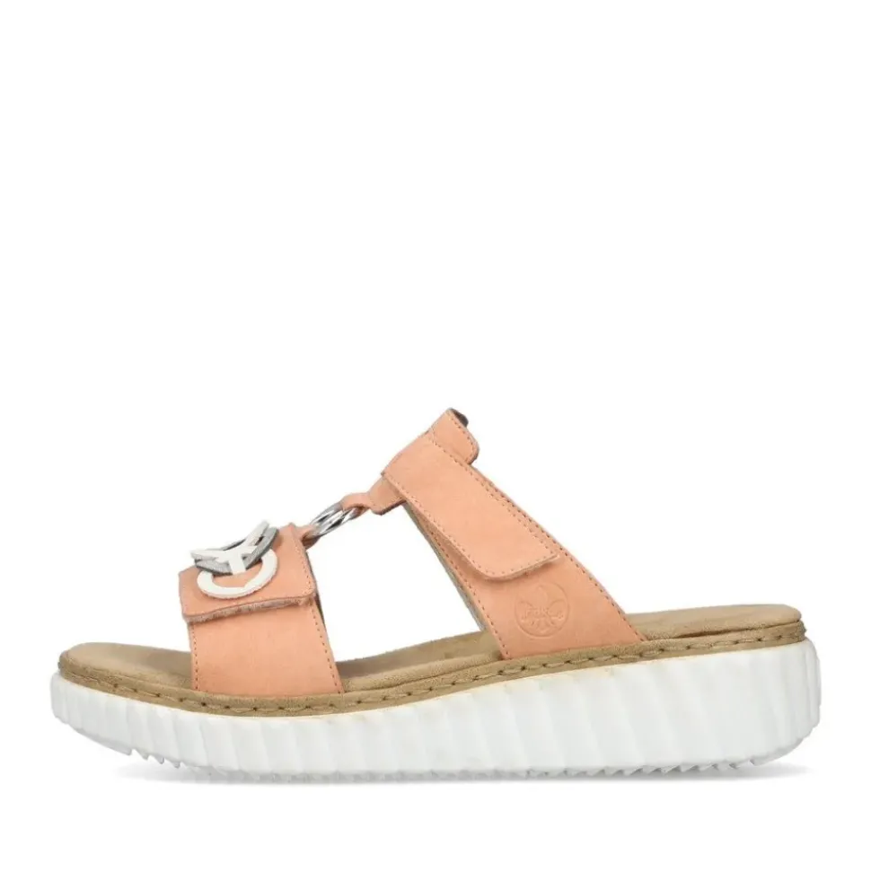 Rieker Pantolette H - Weite Extraweit apricot S14 63294-38