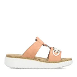 Rieker Pantolette H - Weite Extraweit apricot S14 63294-38
