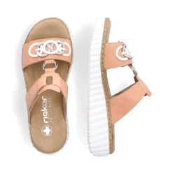 Rieker Pantolette H - Weite Extraweit apricot S14 63294-38