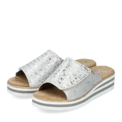 Rieker Pantolette silber metallic S14 V0290-90