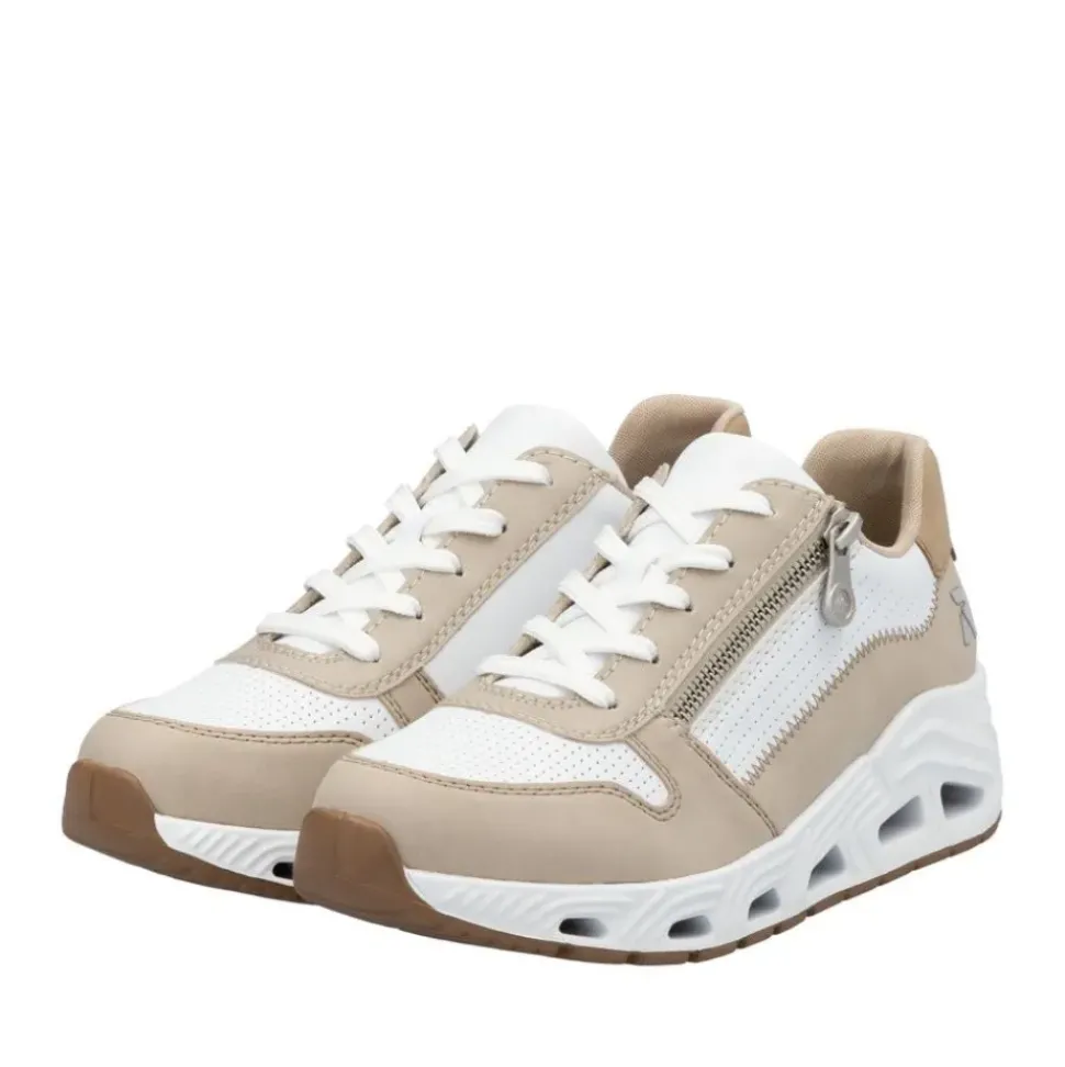Rieker Revolution Sneaker weiss braun S15 N5204-80