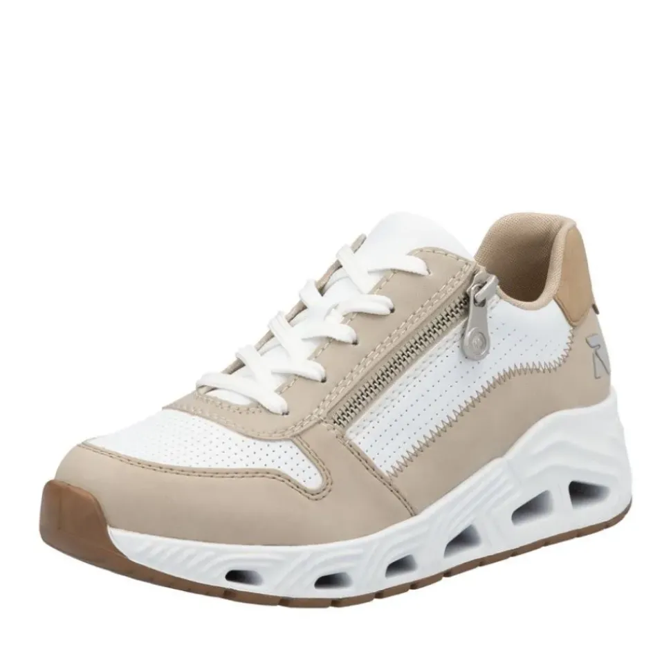 Rieker Revolution Sneaker weiss braun S15 N5204-80