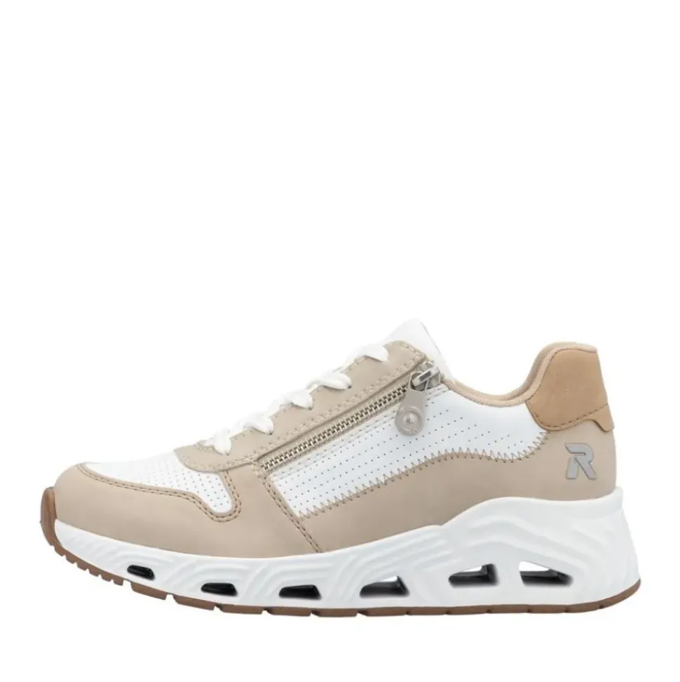 Rieker Revolution Sneaker weiss braun S15 N5204-80