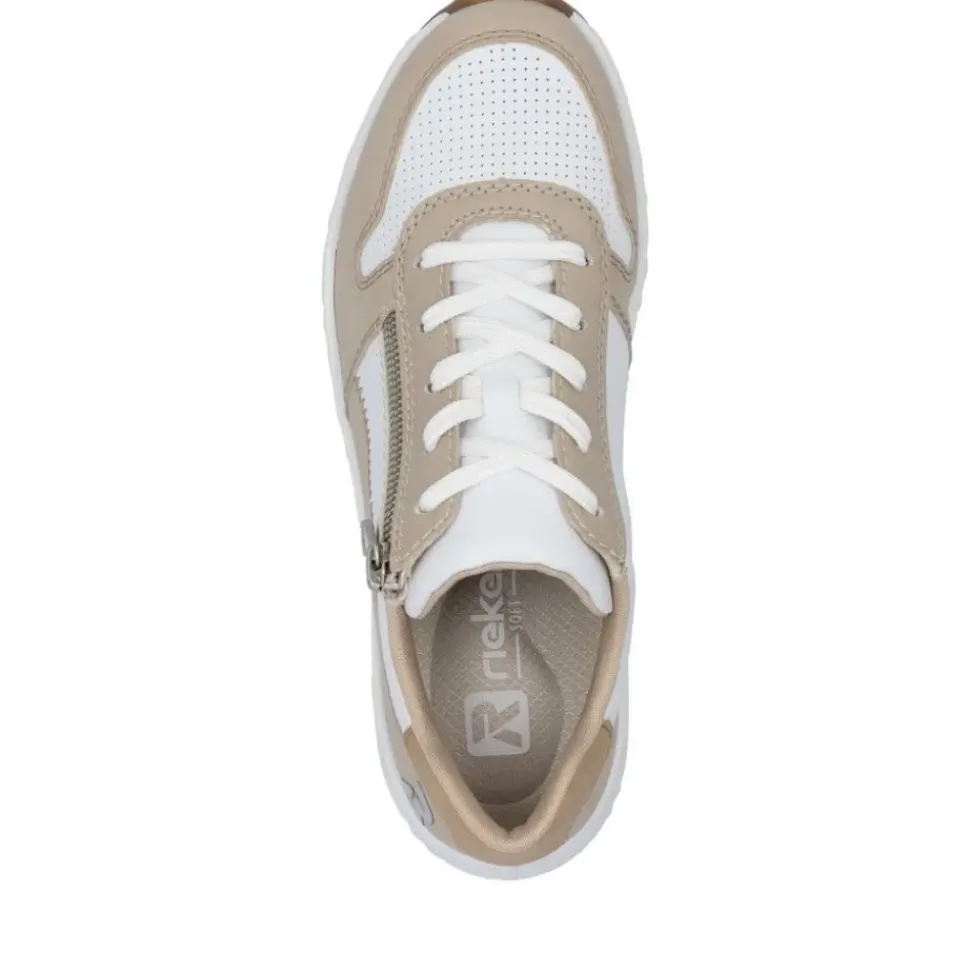Rieker Revolution Sneaker weiss braun S15 N5204-80