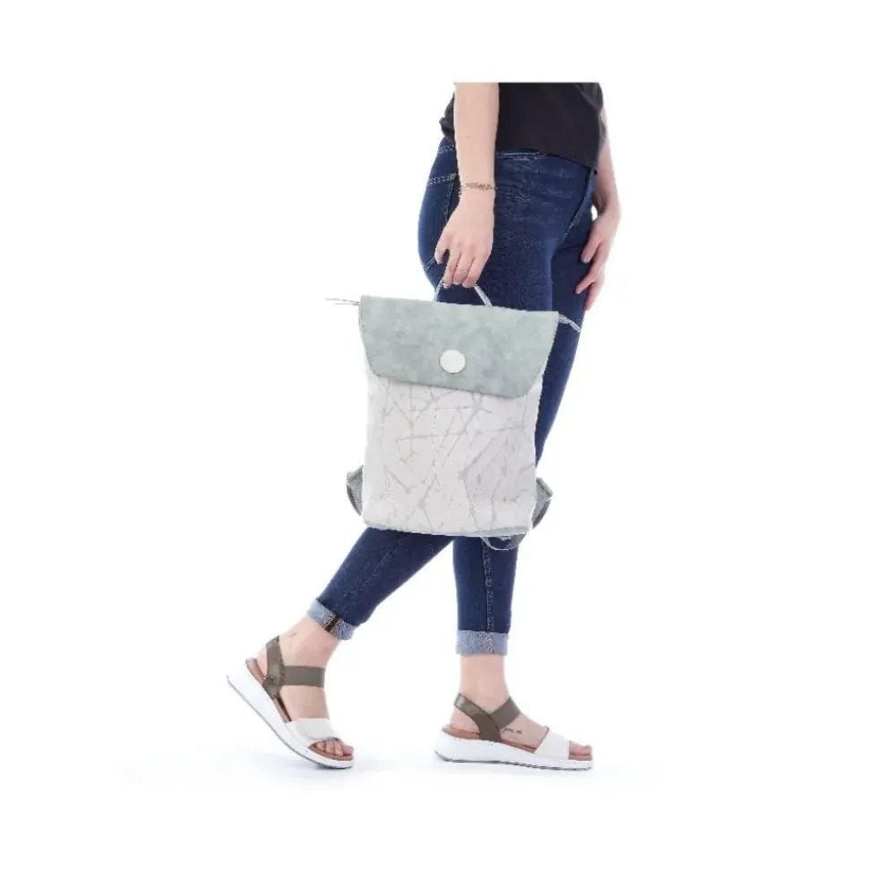 Rieker Rucksack Beschichtung Schmuckanhänger grün S12 H1386-40