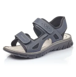 Rieker Sandale Trekking Klettverschluss blau 26761-14